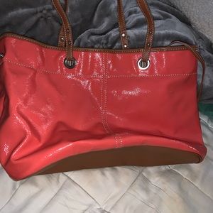 Nine West beautiful coral color tote/ purse bag